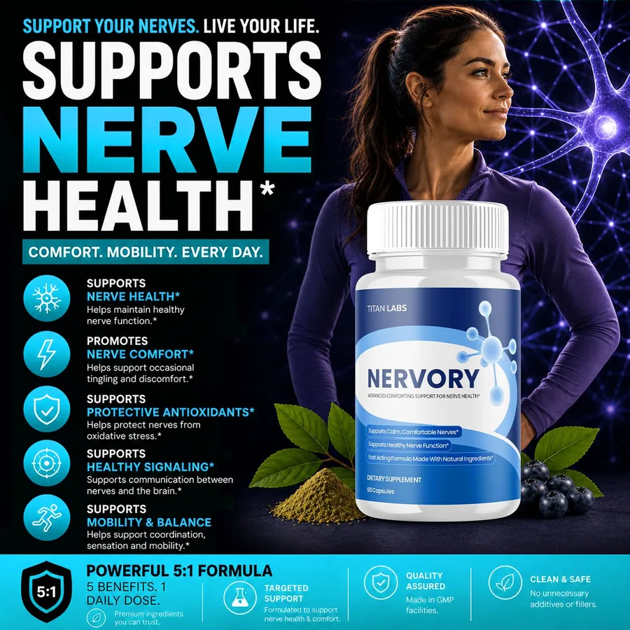 Nervory benefits: normal nerve function, nerve signalling and everyday nerve comfort