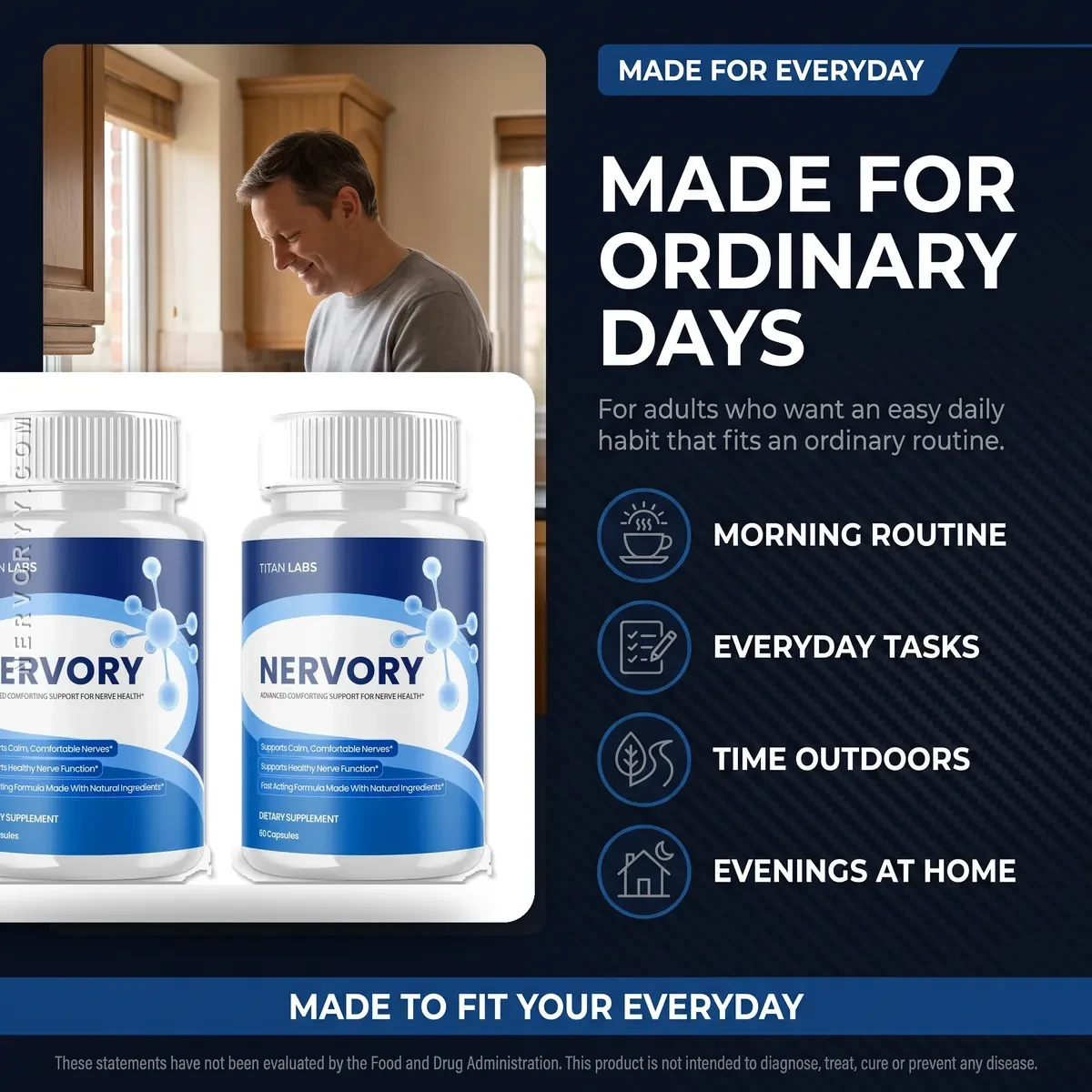 Who Nervory is for: adults who want a simple daily nerve support habit