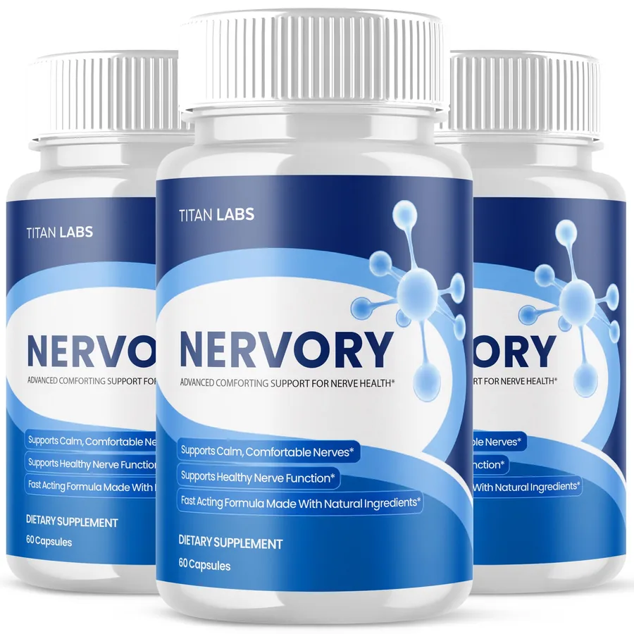 Nervory 3-bottle nerve support package, 90-day supply